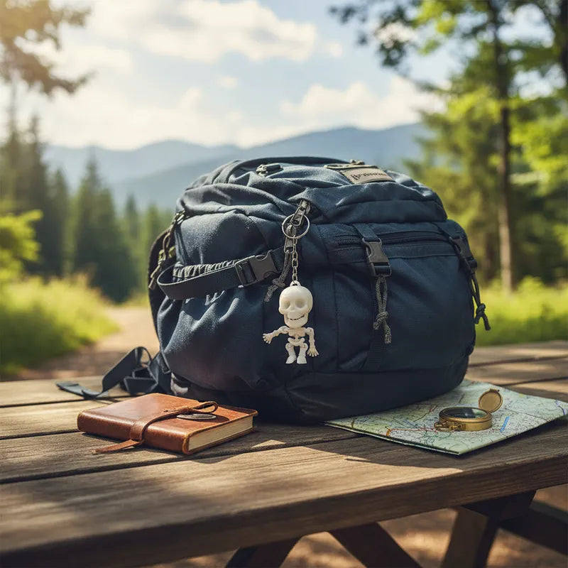 Kit 10 Chaveirinhos De Mini Esqueleto Que Brilha No Escuro