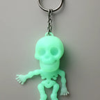 Kit 10 Chaveirinhos De Mini Esqueleto Que Brilha No Escuro