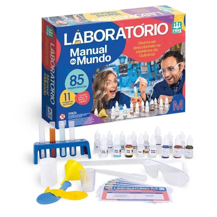 Kit 85 Experiências Laboratório Manual do Mundo